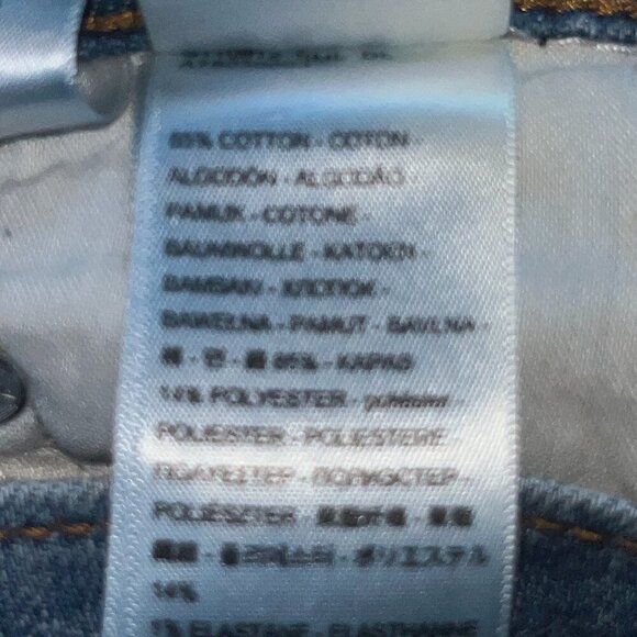 LEVI'S RIBCAGE BELL BLUE JEANS - BIG BELL BOTTOM FLARE EXTREME HIGH WAIST 28X30 - Picture 8 of 14